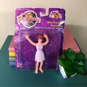 The Flintstones Wilma Flintstone Bendable Figures Poseable Figurine Movie